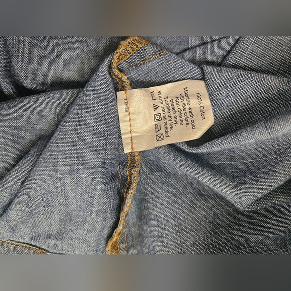 J.Crew,Blue Denim Button-Up Dress - Picture 6 of 6